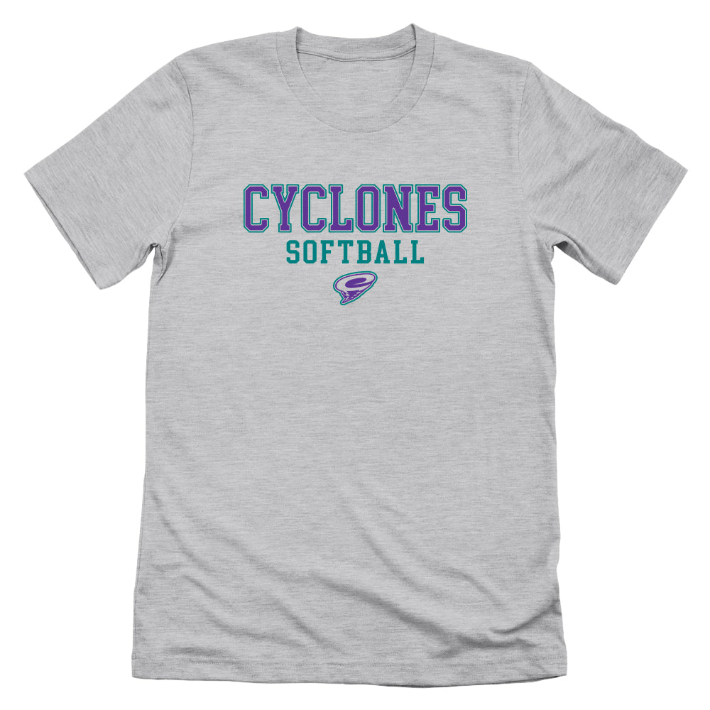 CCS Cyclones Softball - Purple (Front Print)