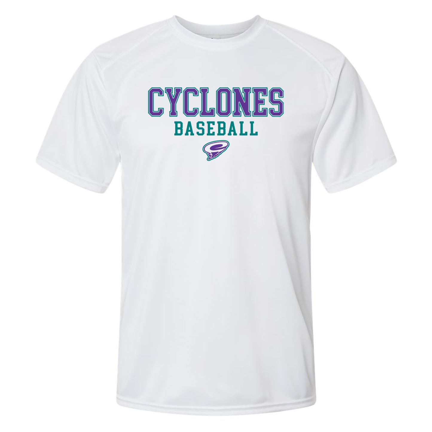 CCS Cyclones Baseball - Purple (Front Print)