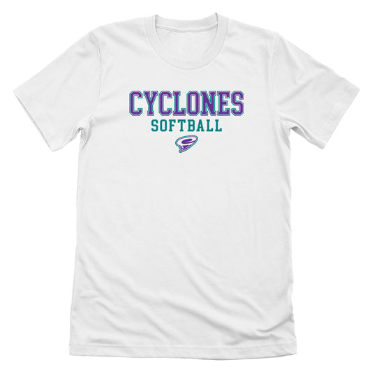 CCS Cyclones Softball - Purple (Front Print)